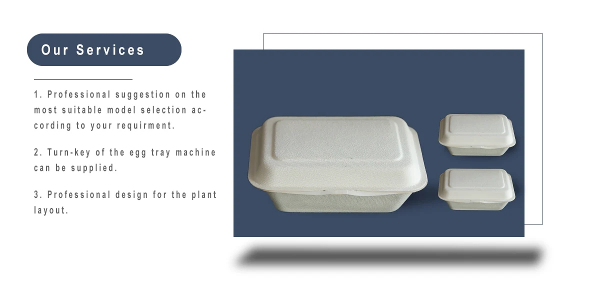 bamboo fiber pulp takeaway clamshell food bowl making machine