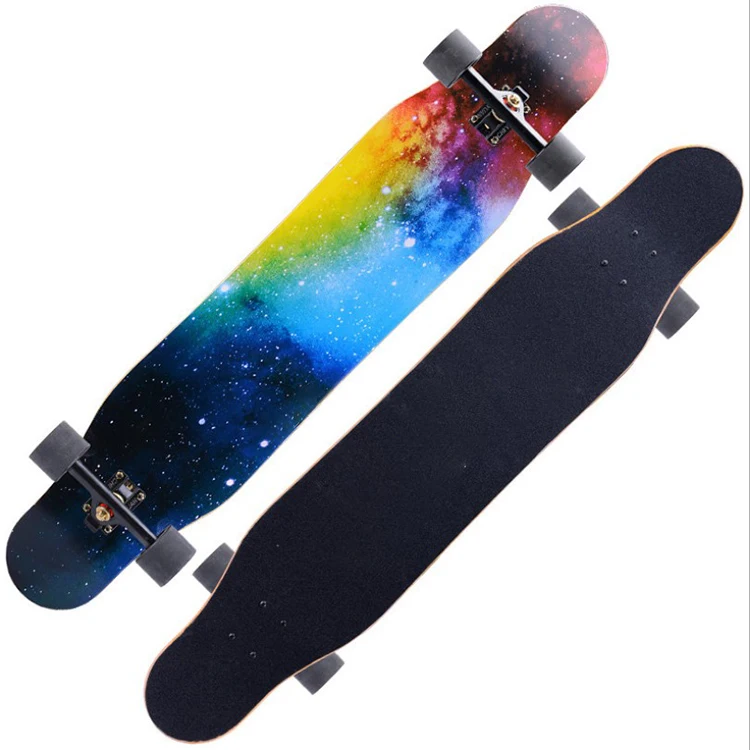 

2021 New Listing Custom Logo 118*23*13cm Dancing Longboard Skateboard For Beginner