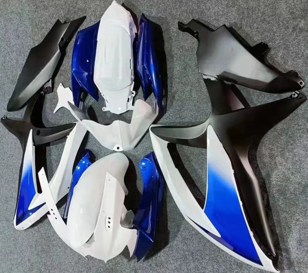 

2021 WHSC ABS Plastic Fairing Kit For SUZUKI GSXR600-750 2008-2010 Motorcycle Accessories Blue Black White, Pictures shown