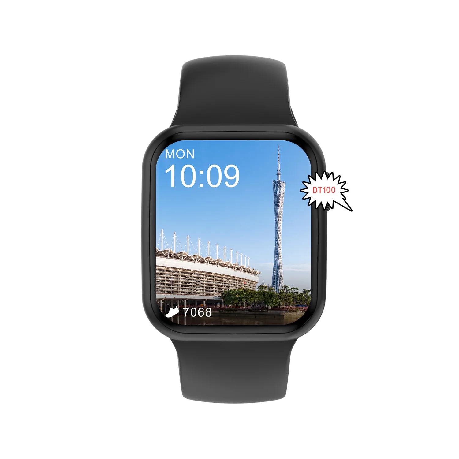 

2021 New DT100 Smart Watch 1.75 inch Encoder Rotating Split Screen Phone Call Security Password Sport Heart Rate