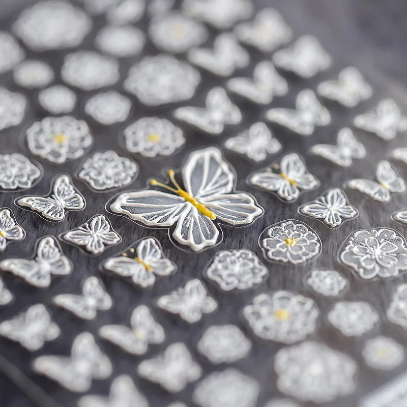 

Butterfly Series 5D embossed nail art stickers, 5d embossed nail art sticker