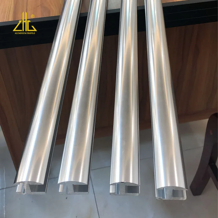 Aluminium Round Curtain Rail Track Aluminium Profiles For Ceiling