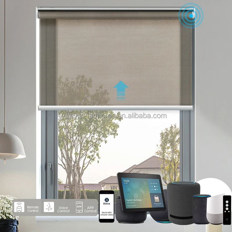 

Deyi Google Alexa Dual Skylight Battery Operated Motorized Smart Blinds, Customized color