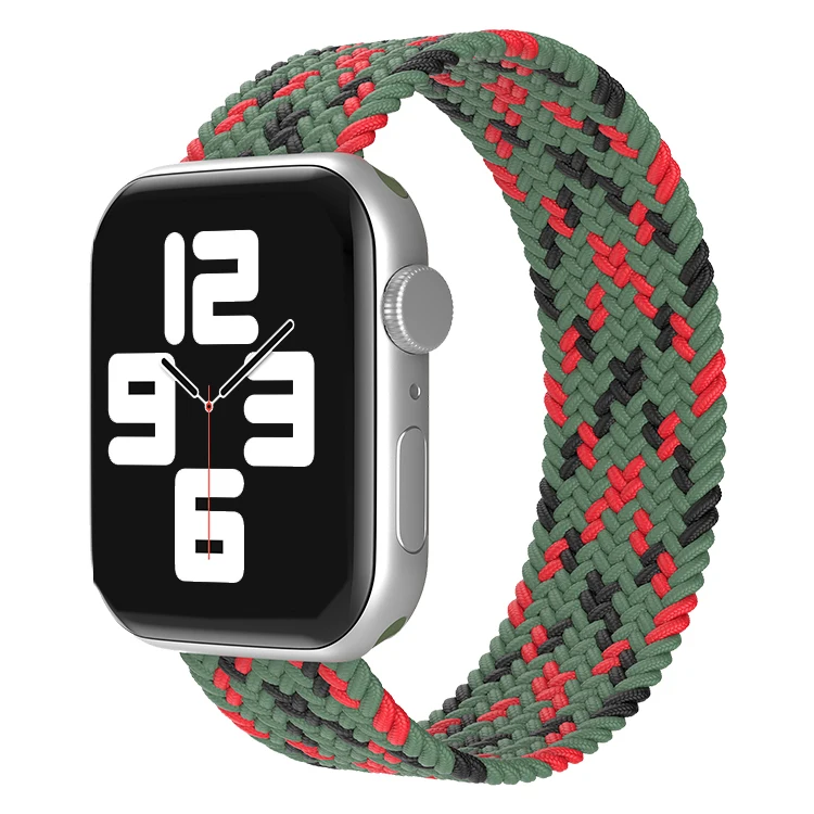 

SKYLET Breathable Strap Colorful Braided Solo Loop Watch Band Strap For Apple Watch iWatch Series SE 5 4 3