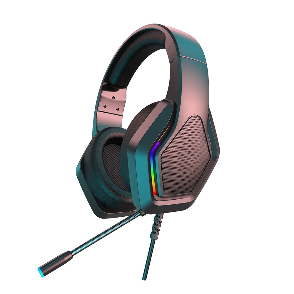 

Factory price M4 Wired Earphone Gaming Headphone With Microphone LED Light headset for computer gamer