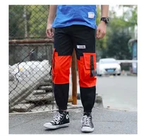 

Splice Harem Joggers Cargo Pants Streetwear 2019 Hip Hop Casual Pockets Track Pants Male Harajuku Trousers