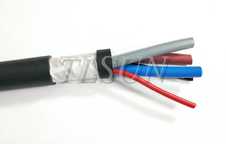 PVC Insulated 300/500V HF-YY 3G4mm2+2x1.5mm2 High Flexible Control Cable For Mechanical - ANKUX.COM