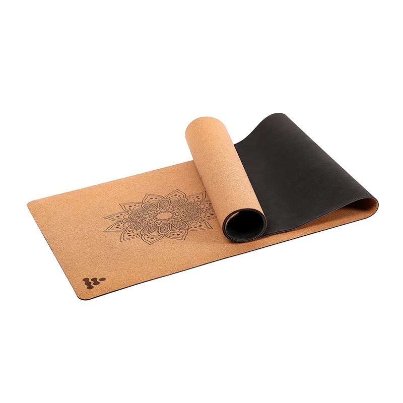 

Thin Exercise Eco-Friendly Eco Friend Rubber Cork Yoga Mat