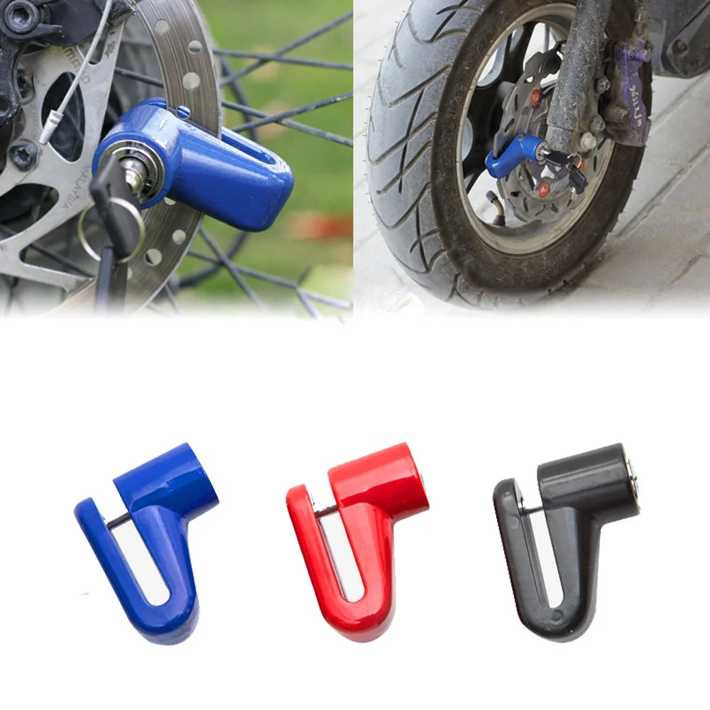 

TY Safety bicycle metal lock anti-theft heavy motorcycle moped scooter disc rotor bicycle lock, Picture