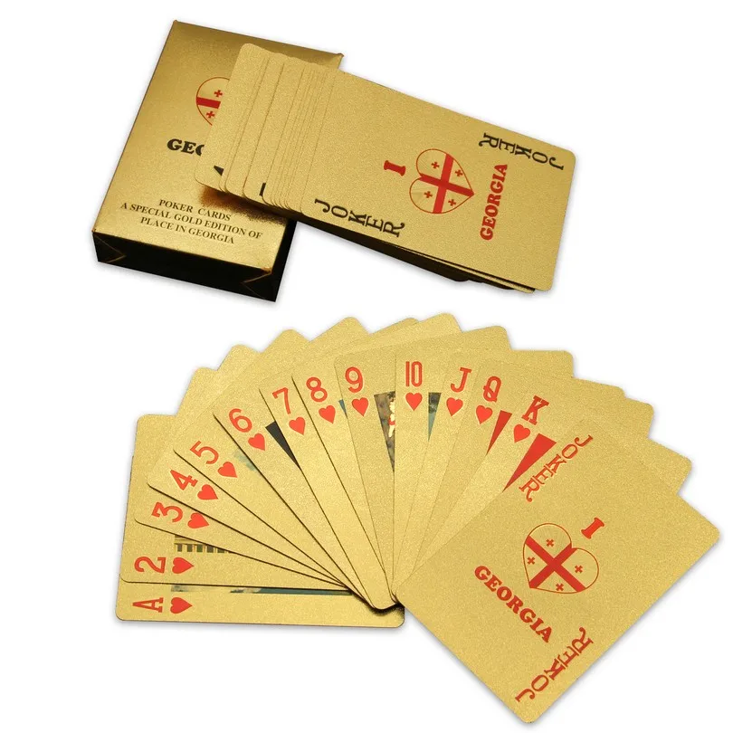 

Top Quality Custom Printing 24K Dollar Design Waterproof Durable Wholesale Casino Playing Cards Golden Playing Cards, Cmyk 4c printing and oem