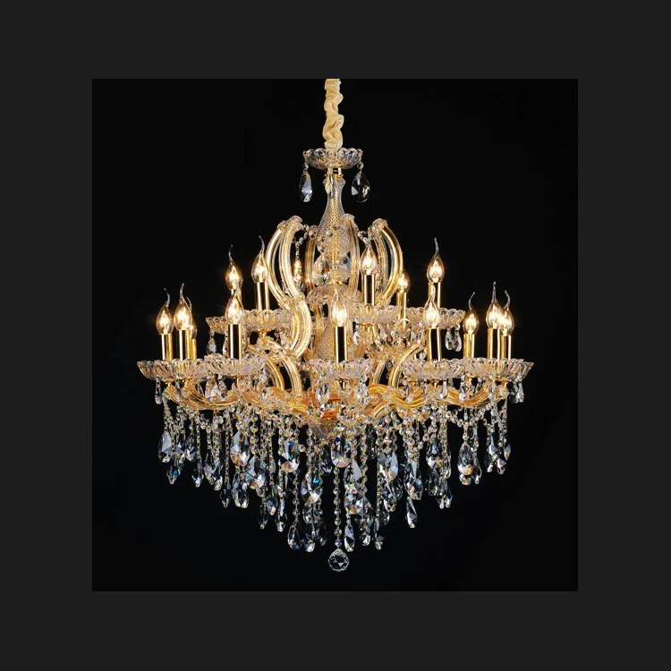 

Home lighting adjustable chandelier & pendant lights candle lamp for house hall, Gold