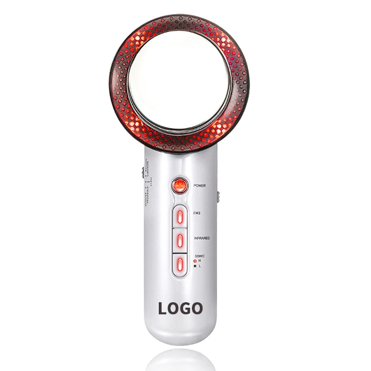 

Fat burning machine 3 in 1 ultrasound cavitation massager rf slimming beauty device, White