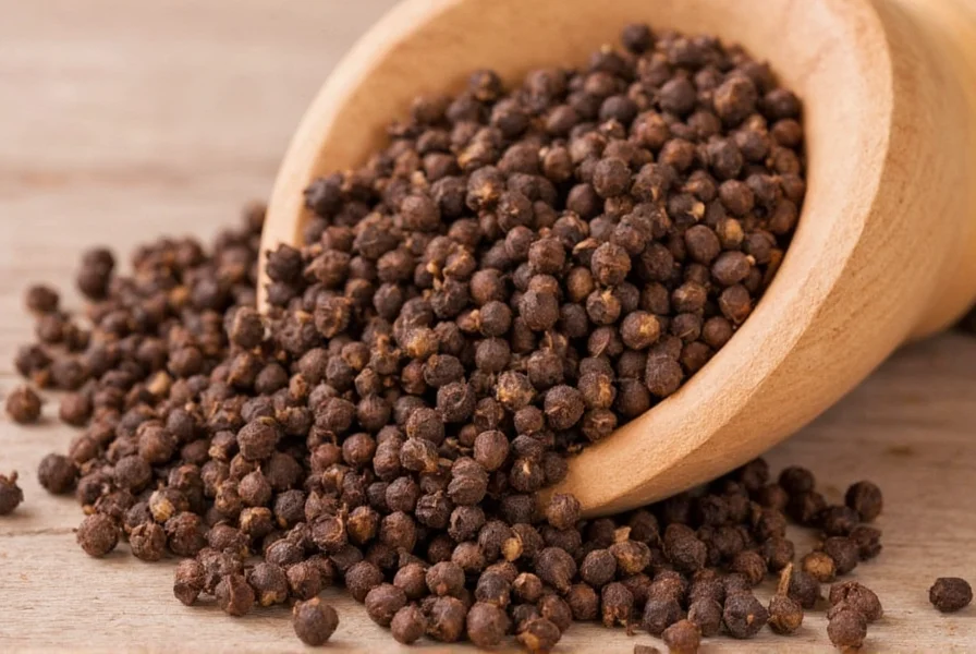 Close-up photograph of ground cloves in a spice jar next to whole cloves showing texture difference