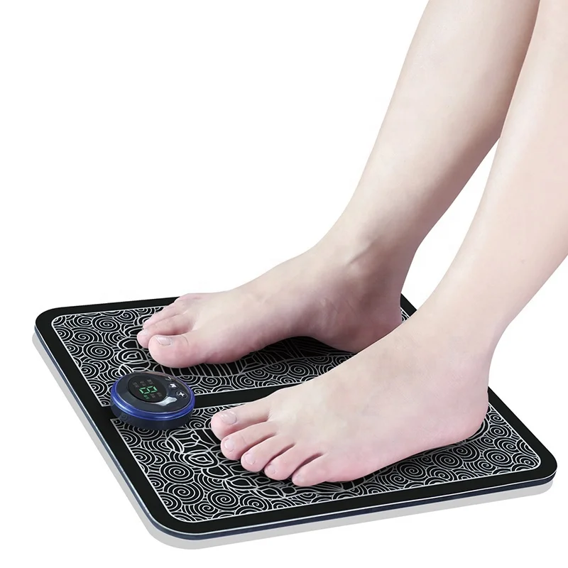 

2023 New Design Feet Acupoints Massage Mat Muscle Stimulator Electric Ems Foot Massager for Pain Relief