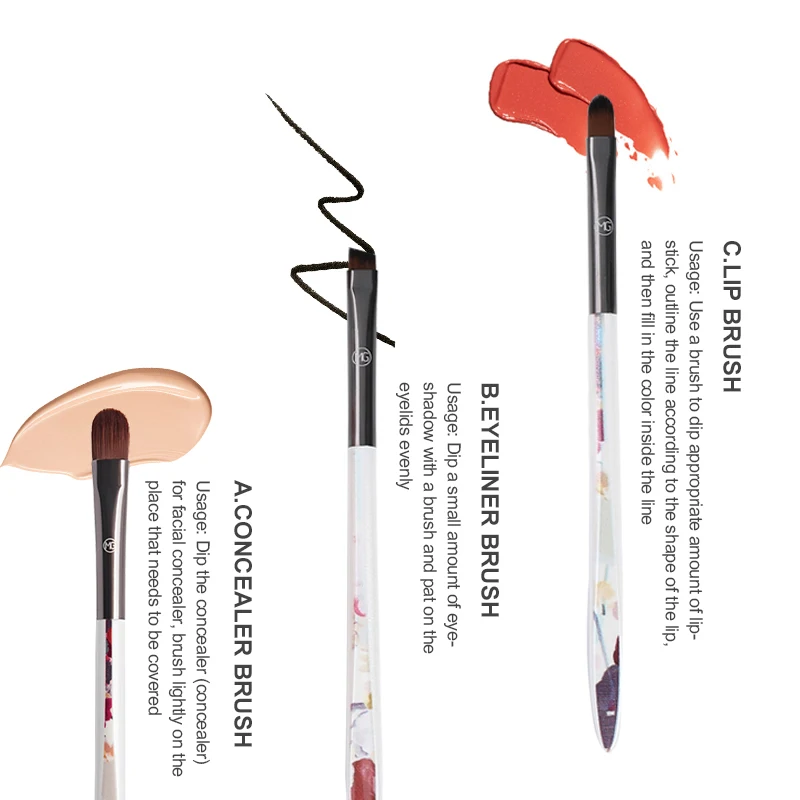 

Private Label Marble Makeup Brushe High Quality Makeup Brushes Private Label