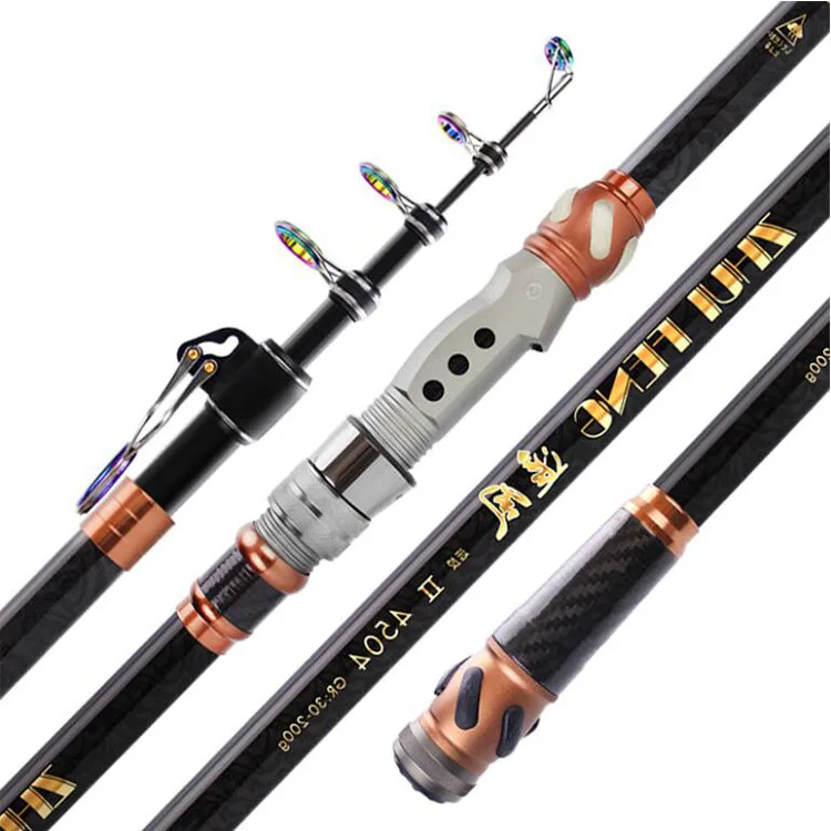 

Jetshark 3.6m 3.9m 4.2m 4.5m Carbon Fishing Pole Carbon Fiber Sea Telescopic Fishing Rod Rock Fishing Rods