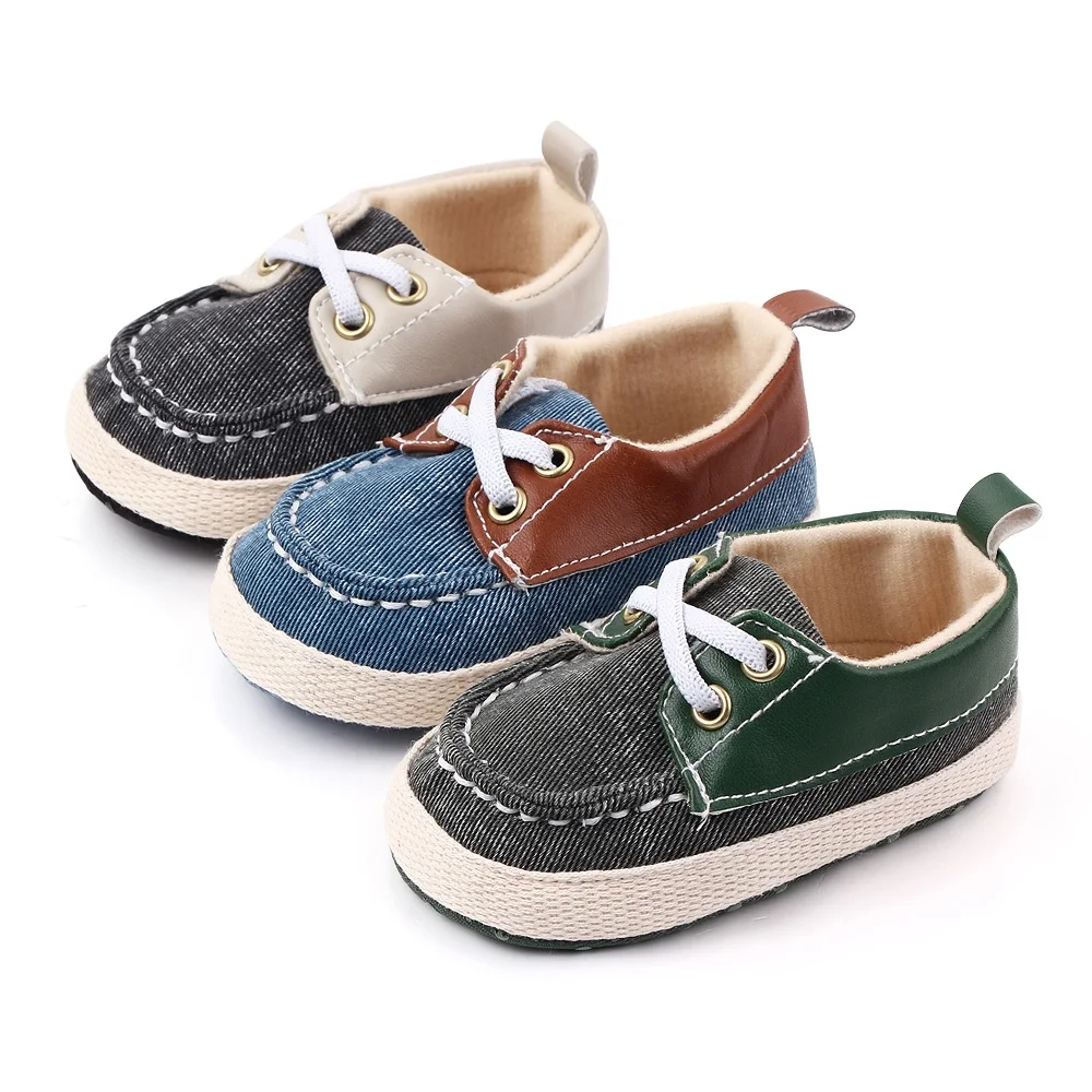 

High quality canvas baby newborn toddler boy shoes 2020, Green/blue/grey
