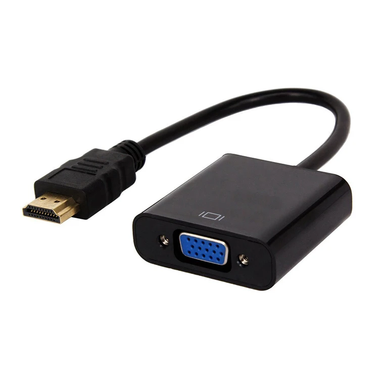 

HDMI to VGA Adapter, HDMI to VGA Converter male to female for Computer, Desktop, Laptop, PC, Monitor, Projector, HDTV, Xbox, Black /white
