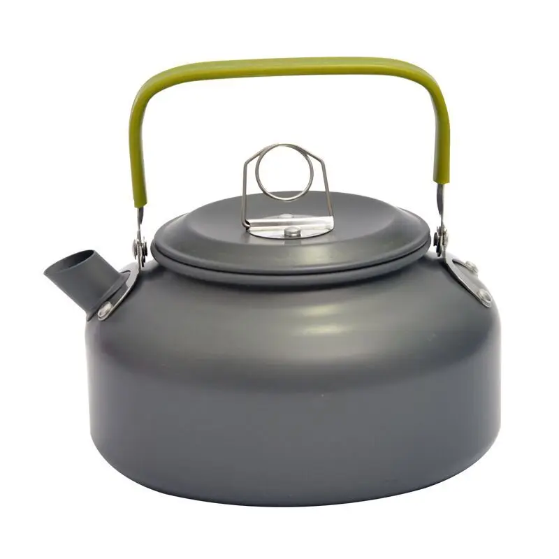

Top Quality Outdoor Travel Camping Thick Aluminum Tea Kettle 1.2L, Green