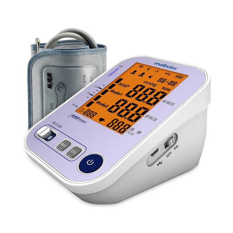 
CE ISO approved pulsewave blood pressure monitor for family 