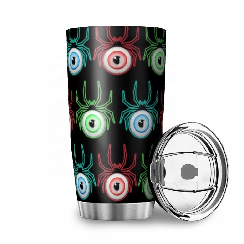 

2021 Coffee Car Cup Halloween Spide Eyes Sublimation Cups