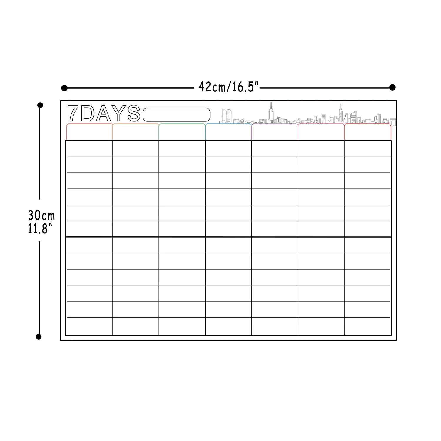 

Dry Erase Boards Magnetic Dry Erase Calendar for Fridg with 8 Marks and 1 Eraser - White Color