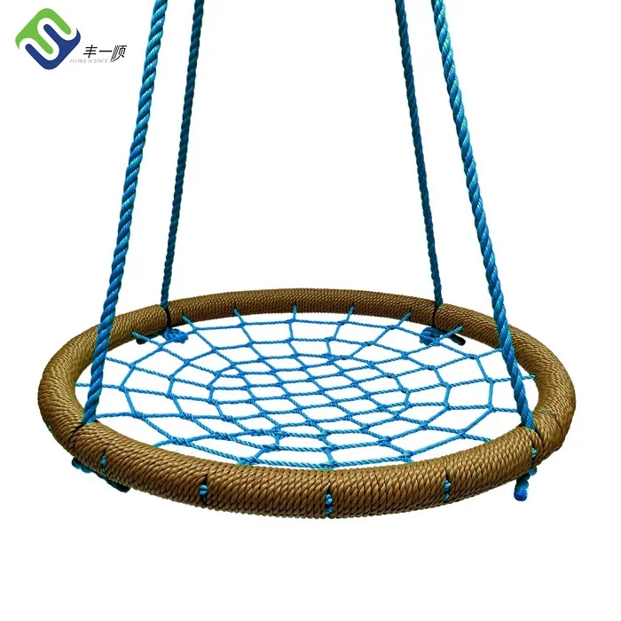 

High quality 100cm round children outdoor spider web net swing, Customized