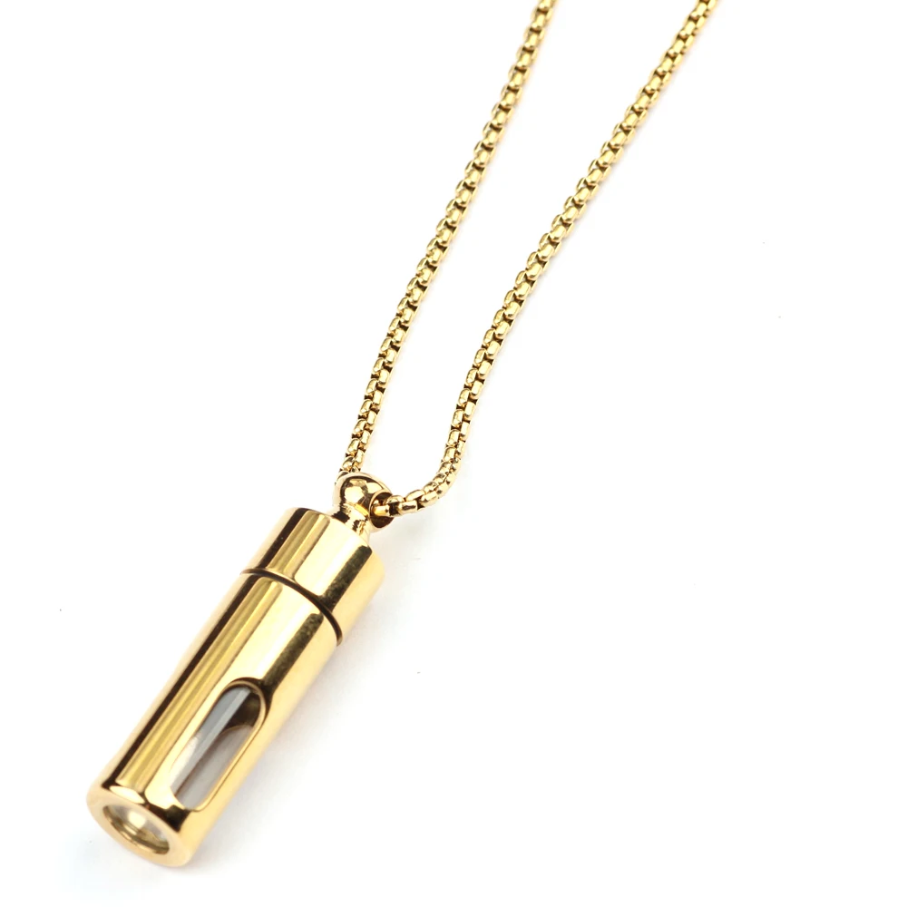 

Vintage cool whistle bullet stainless steel silver gold necklace jewelry, Gold,silver