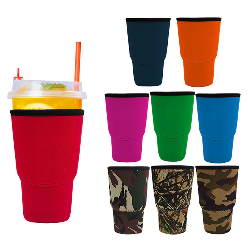 

Diving Cloth Coffee Cup Holder Insulated Neoprene Cup Holder Beverage Sleeve, Pure color
