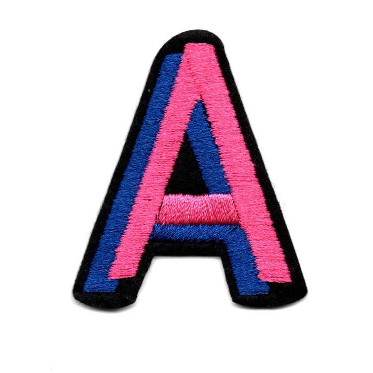 

iron on custom letter embroidery patch alphabet patches for clothing