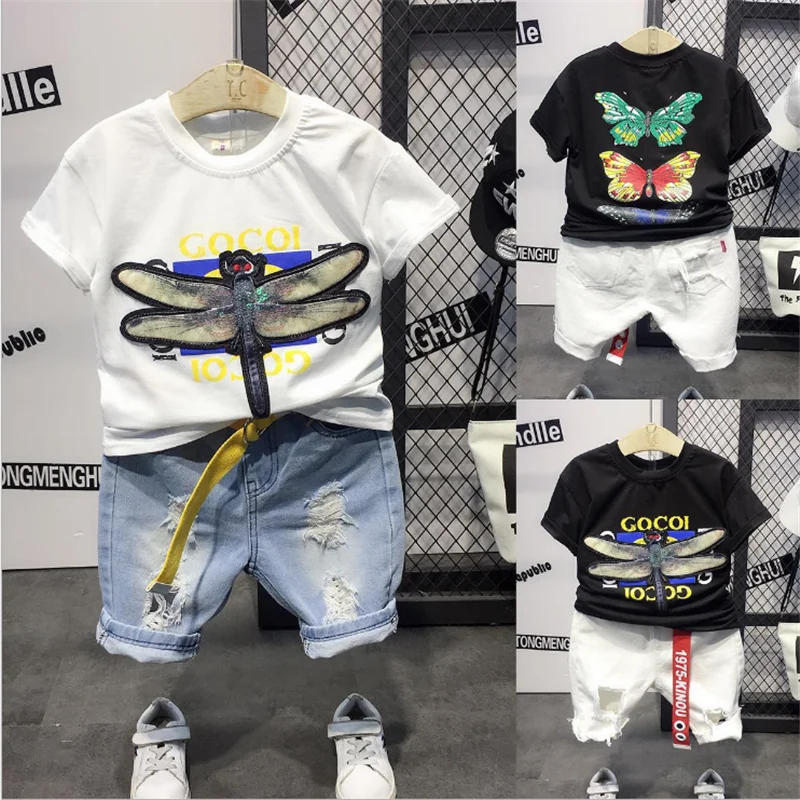 

2020 summer new children clothes wholesale short sleeve loose kids boys t-shirt, Mixed colors