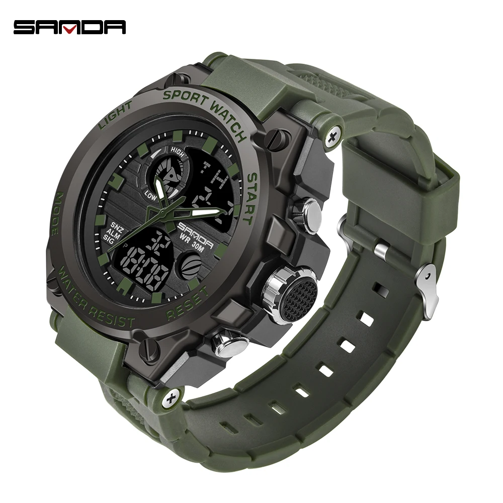 

Men Fashion Luxury Wristwatches Original Water Resistance Style Hands Watch Mens Digital Watches