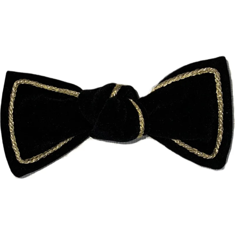 

New Simple Sweet Cute Hair Rope Vintage Black Velvet Bow Girl Trendy Hairpin for Women Fashion Hair Accessories, Picture shows