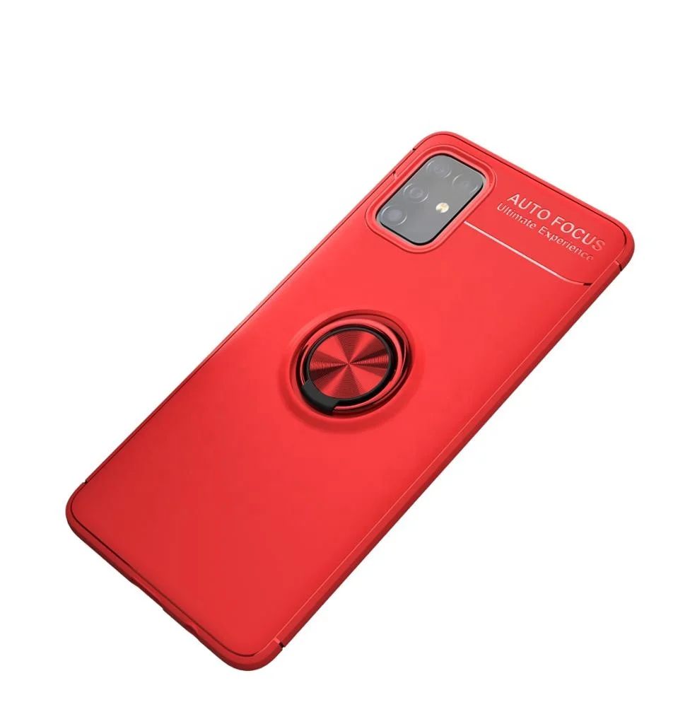

For Samsung galaxy A71 Anti-Fall 360 Ring Holder Back Cover Kickstand Phone Case, Multi-color, can be customized