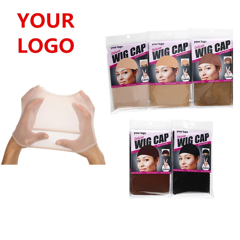 

2pcs/Pack Private label Wig Caps For Making Wigs Ventilated Wig Cap Stocking, Black,beige,light brown,dark brown