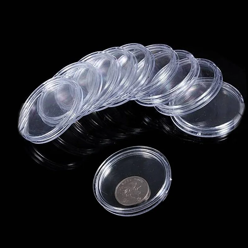 

High Quality Capsules for Coins Transparent Coin Containers Storage Collection Boxes Holders, As the pictures