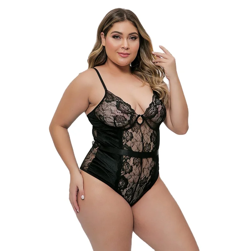 

Women's Mesh Lingerie Fishnet Sleepwear V-Neck Babydoll plus Size Bodysuit Sports Lingerie, Customer's require