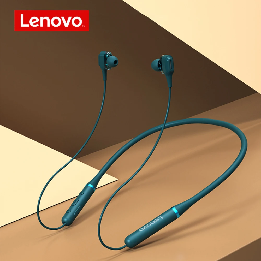 

Lenovo Wireless Earphones XE66 Dual Dynamic Neckband Headphones BT5.0 IPX5 Waterproof Headset 4 Speakers HIFI Stereo Earbuds