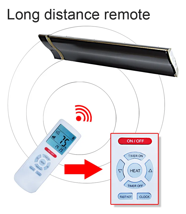 Wall Heater Arch Shape Design Modern Infrared Radiant Heater With