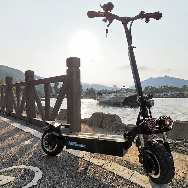 

China Maike MK8 scooter electrico 5000w 60v 11 inch high speed dual motor dualtron storm electric scooter