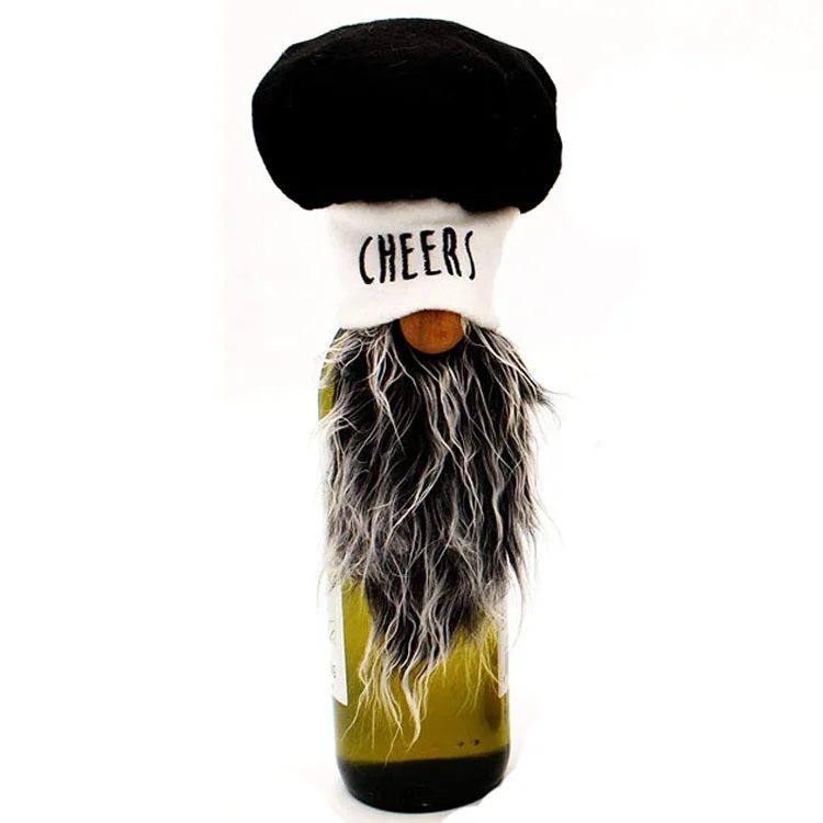

Top selling on amazon 2021 plush black and white mr and mrs gnome wine toppers