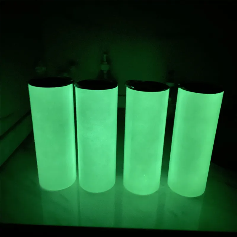 

US warehouse RTS 20oz straight blank Sublimation color change and glow in dark tumbler For Heat Press Printing
