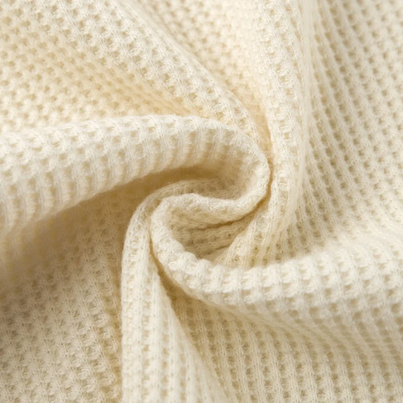 
KH015-hemp organic cotton waffle fabric 200gsm for leisure top homewear bathrobe 