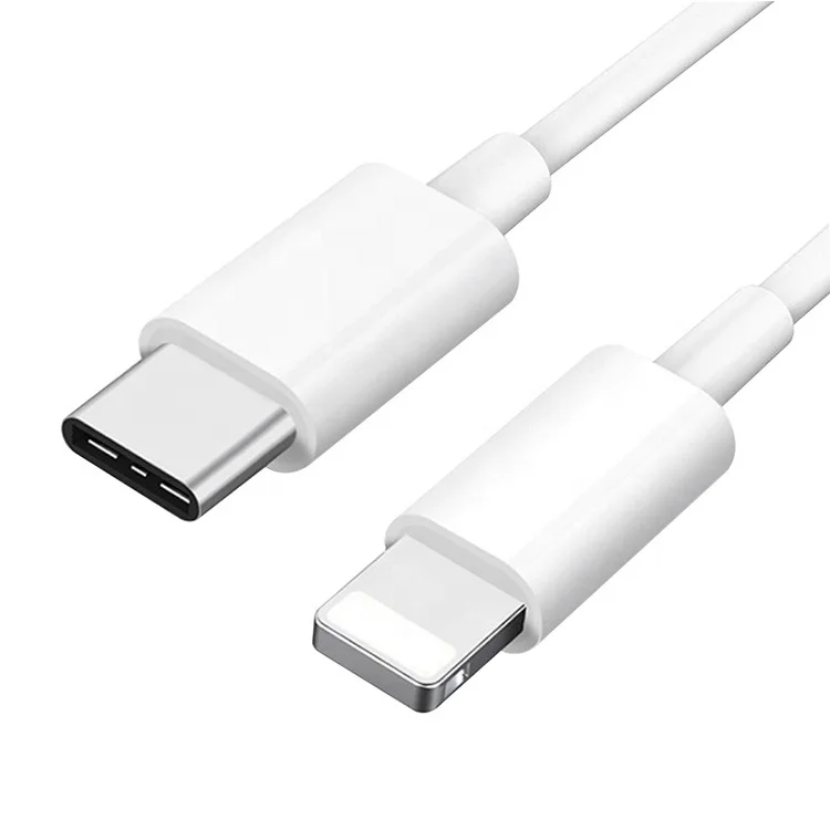 

Wholesale Fast Charger USB-C-8pin Type-c Pd Cable for i phone Sync charger cord 20W PD Charging Data, White,customize
