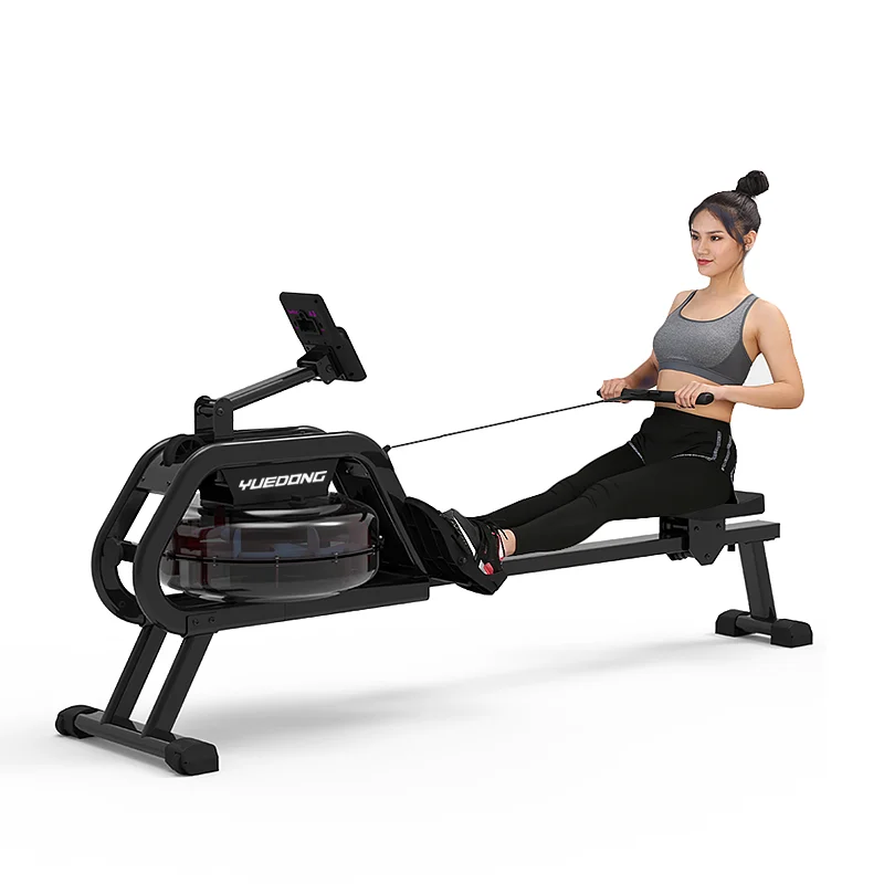 

New design indoor gym equipment rowing machine Water Resistance Rowing Machine Exercise Machine, Black