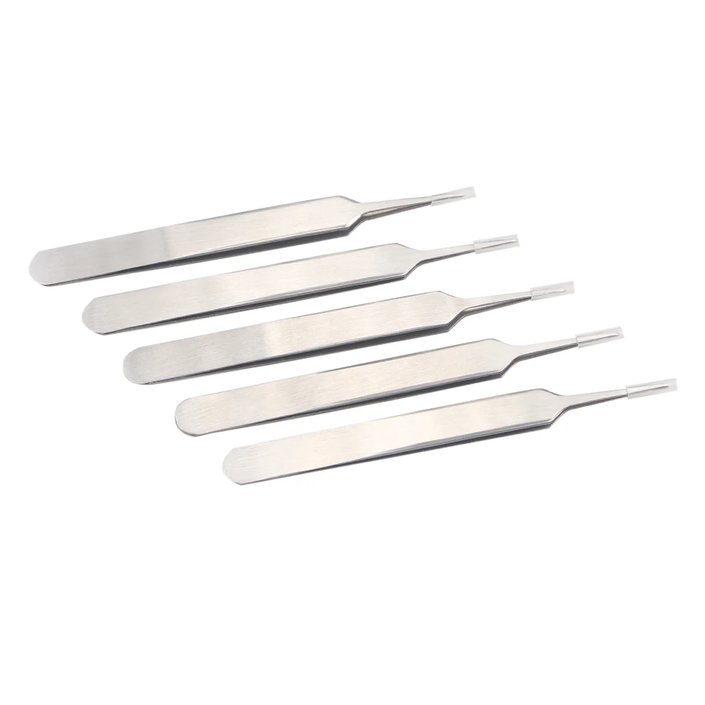 

Straight Tip Tweezers Professional 304 Stainless Steel Precision