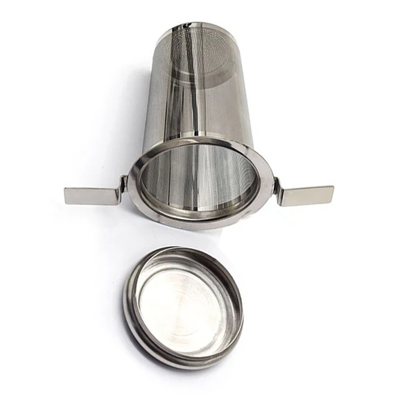 

Coffee Tea Accessories Stainless Steel Bilateral Handle Tea Filter Use For Water Ingredients Soup/ Hot Pot/ Herbs /Filtered Tea, Silver
