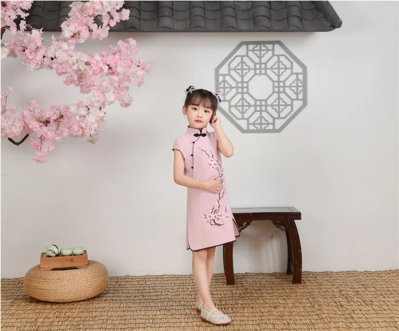 
Chinese qipao Traditional Clothing Costume Dress handmade qipao girls Traditional qipao Cheongsam classical old fashion 