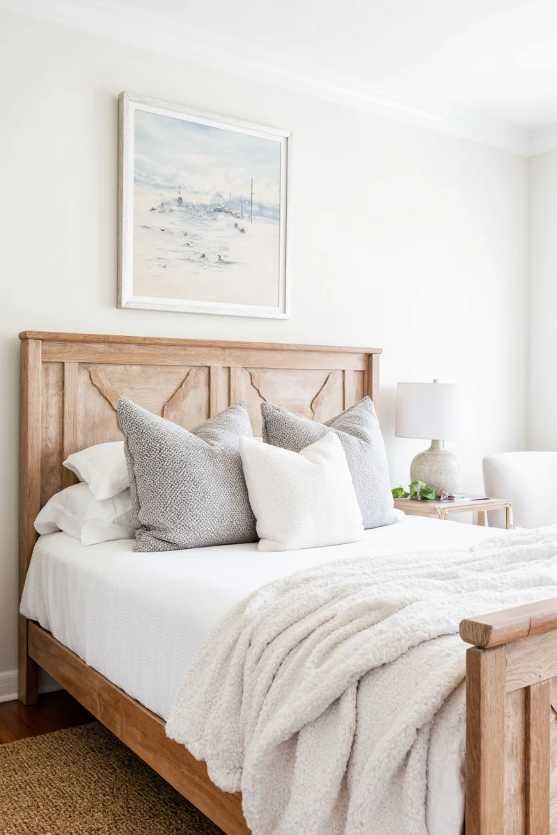 Farmhouse bedroom with bunk beds and playful elements for kids