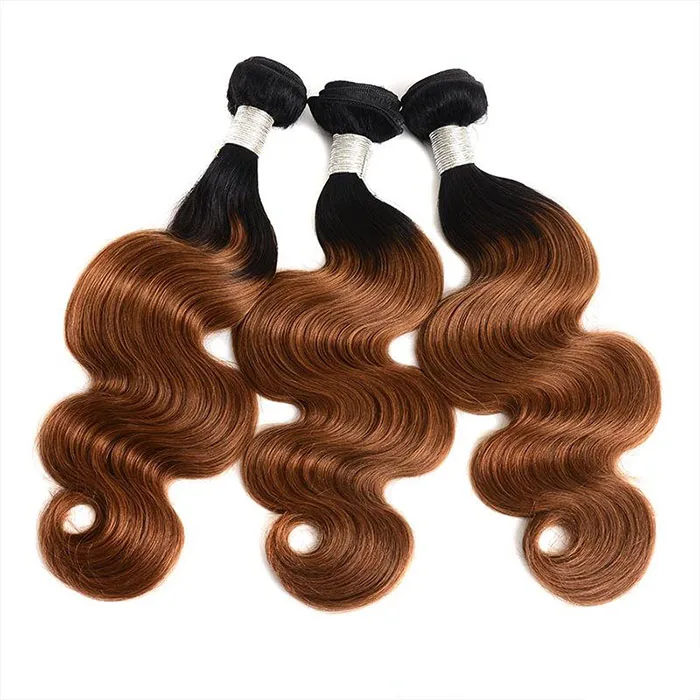 

ombre remy 100 human hair bundles body wave